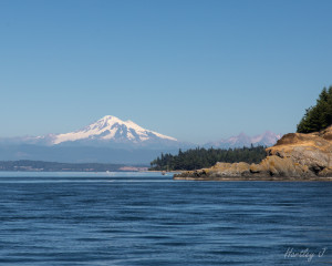 Sucia Island with Mont Baker in the background
